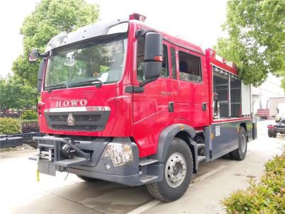 Camion de pompiers de sauvetage